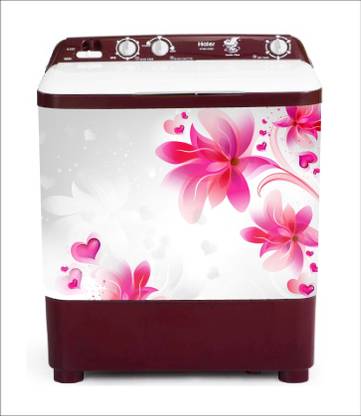 Khatwal Enterprises 60 cm decorative heart flower washing machine sticker Self Adhesive Sticker