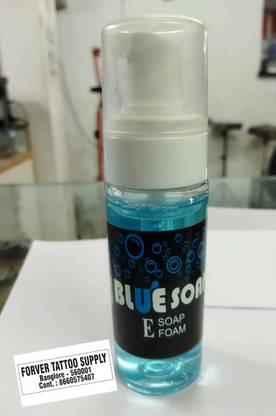Forver tattoo BLUE SOAP AND FOAM (150ml) tattoo cleaning Temporary Tattoo Kit
