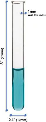 Comet 3 ml Rimmed Borosilicate Glass Test Tube
