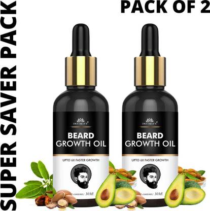 INTIMIFY Mustache Beard Growth Oil Booster, Beard Oil For Men Fast Growth, Mooch Oil