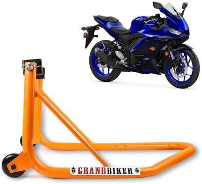 Grandbiker Rear Wheel Paddock Stand Extra Strong with Swing Arm Rest for Yamaha R3 Bike Storage Stand