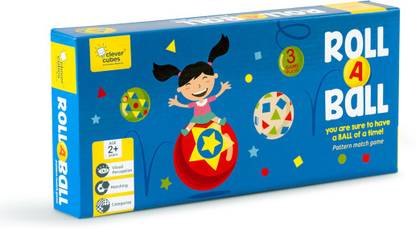 Clever Cubes Roll-a-ball Educational Board Games