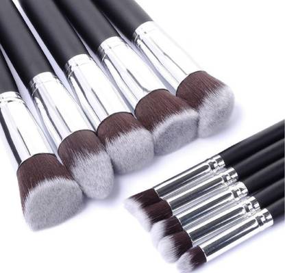 Gonegal 10 Pcs Synthetic Kabuki Makeup Brush Set