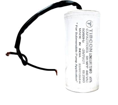 Tibcon 72 MFD Capacitor For Submersible Pump Power Capacitor (Pack of 1) Power Capacitor