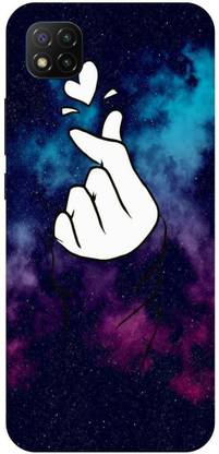 Zaplab Back Cover for POCO C3, MZB07QAIN, Love Printed