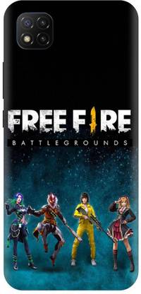Zaplab Back Cover for POCO C3, MZB07QAIN, Free Fire Games Printed Back Cover
