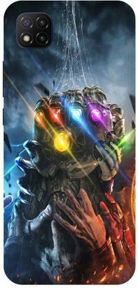 Zaplab Back Cover for POCO C3, MZB07QAIN, Avengers Printed Back Cover
