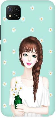 Zaplab Back Cover for POCO C3, MZB07QAIN, Beautiful Girl Printed