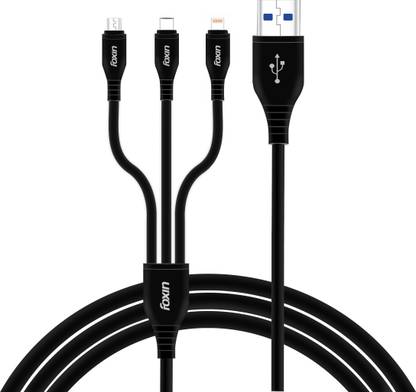 Foxin USB Type C Cable 2.4 A 1.2 m MAC-11 Fast Charging Type-C | Micro USB | Lightning