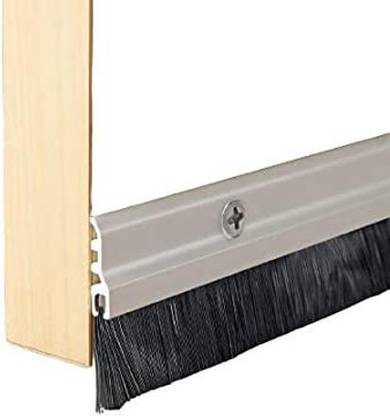 Goldstores Door Seal Bottom Brush Dust Stopper Strip for Home Door Mounted Door Stopper