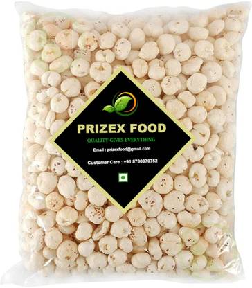 Prizex Puffed Fox Nuts (Unroasted Makhana) (200 g) Lotus Seeds(Makhana)