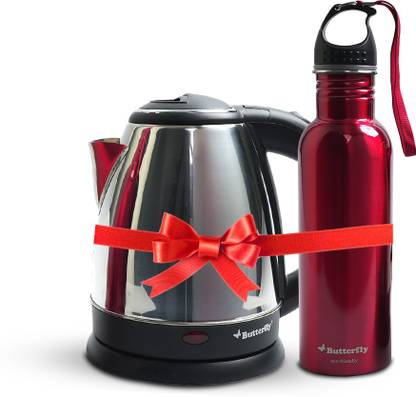 Butterfly Rapid Kettle 1.5 Litre + Eco 750 Ml Water Bottle at Rs. 699