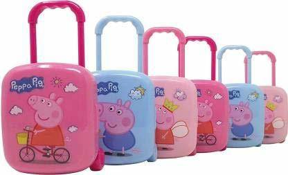 SARASI Mini Trolley Suitcase With Eraser [Pack Of: 2, Random Color] Non-Toxic Eraser