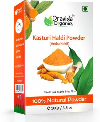 Dravida Organics 100% Natural Kasturi Haldi Powder