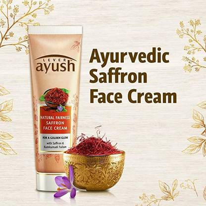 Lever Ayush Ayush Natural Fairness Saffron Face Cream, 50g