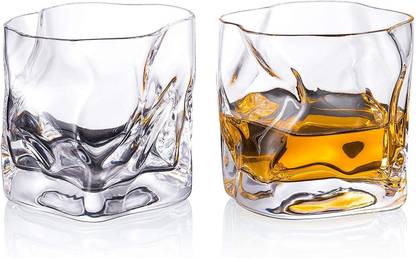 ARTEN (Pack of 6) Whisky Vodka Home Bar Party Juice Hot & Cold Drink Glass Set Whisky Glass