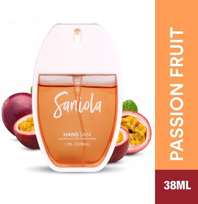 Saniola Hand Sani Passion Fruit Sanitizer Spray Bottle