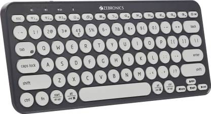 ZEBRONICS Zeb- K5000MW�(Space grey) Bluetooth Handheld Laptop Keyboard Compatible with Desktop, Laptop, Mac Easy to Use,Plug and Play,Quick, Comfy Durable body
