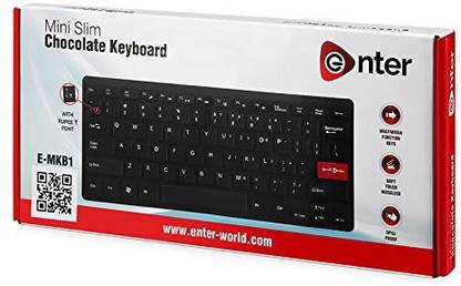 Enter ER_Mini Keyboard-4 Wired USB Standard Laptop Keyboard Compatible with Desktop, Laptop, Mac USB Wire Keyboard for Laptop and Desktop