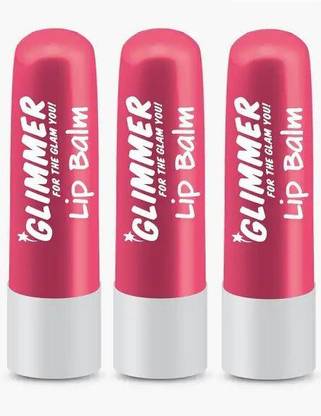 Glimmer strawberry lip balm pack of 3 strawberry