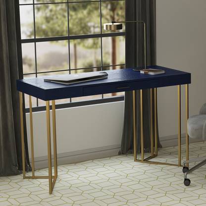PRAVA Eclectic Glamour Solid Wood Study Table