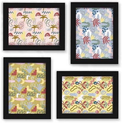 Latest Seemless Pattern Paper Poster With Frame For Home Decore | Paper Print