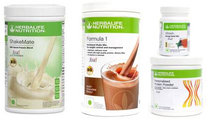 Herbalife Nutrition Formula 1 Chocolate + Protein Powder 200 G+ Shake Mate + Afresh - Tulsi Protein Shake