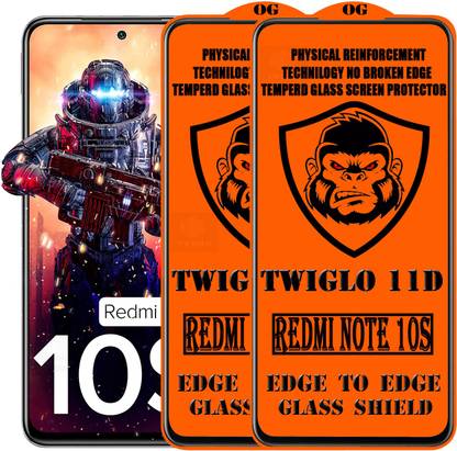 TWIGLO Edge To Edge Tempered Glass for REDMI NOTE 10S