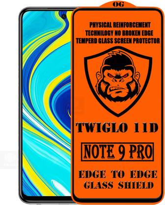 TWIGLO Edge To Edge Tempered Glass for REDMI NOTE 9 PRO