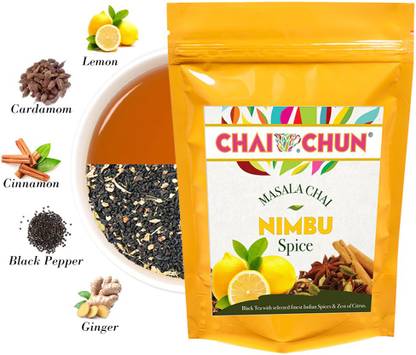 chaichun Nimbu Spice tea Lemon Masala Tea Pouch