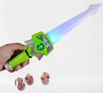SharvilSons BEN 10 Alien force sword | Omnitrix Ben10 Sword|with light and music|With Aliens Maces & Swords