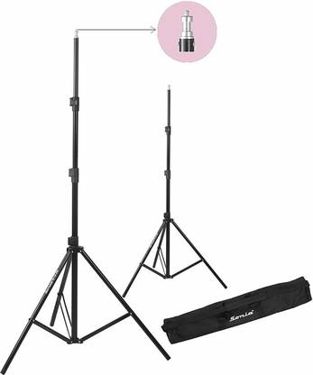 Sonia LS-250 9 Feet Combo Light Stand for Photography Set of 2 with Carry Bag Case Tripod, Monopod, Tripod Kit, Tripod Clamp