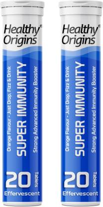 Healthy Origins Super Immunity Booster With Vitamin C, E & D3 - Effervescent Tablet