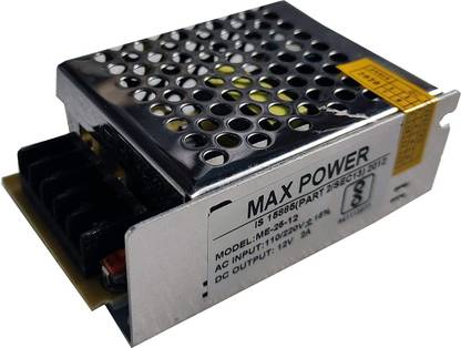 LEDOLUX 12V 2A SMPS 24WATT DC Switched SMPS Power Supply (12V-2A Power Supply) Worldwide Adaptor