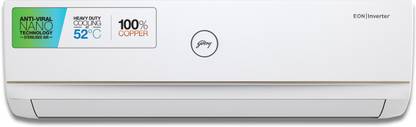 Godrej 1.5 Ton 3 Star Split Inverter Convertible 5-in-1 Cooling with Anti-Virus Protection AC  - White, Gold