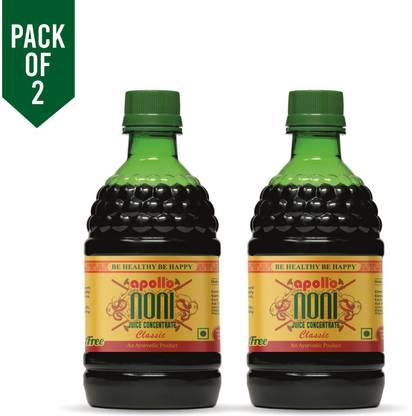 Apollo Noni Classic Juice Concentrate Pure Herbal & Natural, No Added Sugar, No Mix-Up, Gold Standard