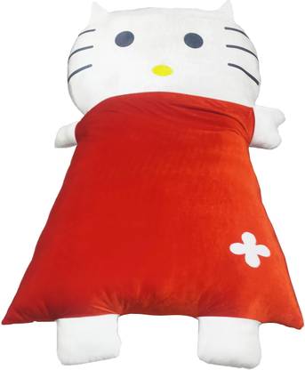 WELYK Cartoon Character Plush Toy Bed with Attached Pocket for kids and adults Standard bunk