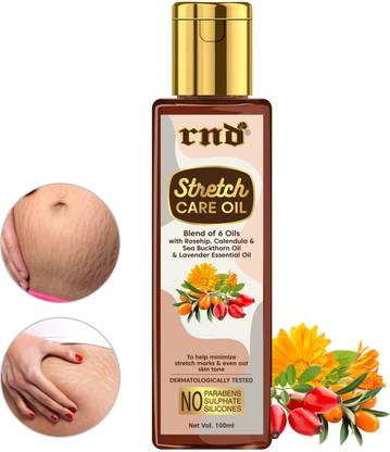 RND Natural Stretch Oil with Coconut, Olive & Jojoba Oils, For Scars & Stretchmarks
