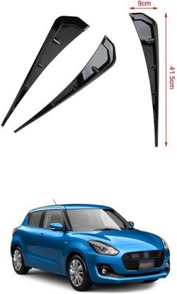 PROEDITION Side Fender Trim, Pair Universal Side Fender Vent Cover PU Rubber Glossy 172 Matte Maruti Swift Side Garnish