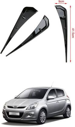 PECUNIA Side Fender Trim, Pair Universal Side Fender Vent Cover PU Rubber Glossy 85 Matte Hyundai i20 Side Garnish
