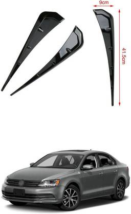PECUNIA Side Fender Trim, Pair Universal Side Fender Vent Cover PU Rubber Glossy 255 Matte Volkswagen Jetta Side Garnish