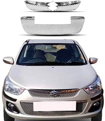 AMARIO Front Grill Bentley Style Chrome Compatible with Alto K10 Type 2 (Model2015) Alto K10 Type 2(2015 Onwards) Front Grill Car Grill Cover