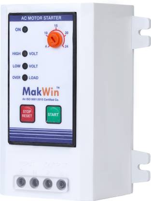 MakWin Air Conditioner Starter with Power Protection Overload, High and Low Voltage 24 A Four Pin Socket