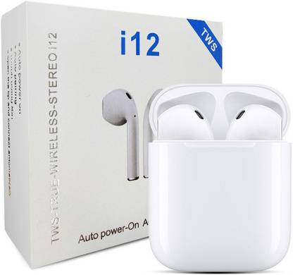 Chakam TWS-i12 Bluetooth Headset Twins Wireless Earbuds with charging case C372 Bluetooth