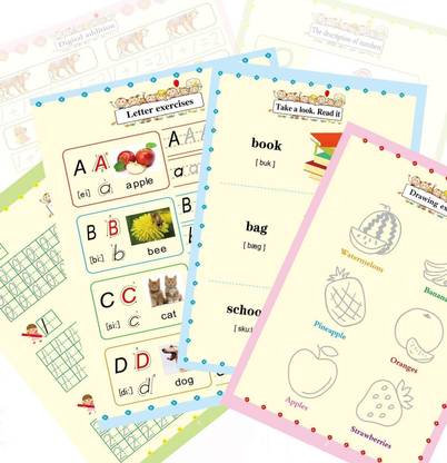 ALORNIS Number Math Drawing Alphabet Handwriting Magic Practice Reused, Calligraphy