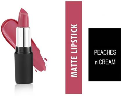 SWISS BEAUTY Pure matte lipstick shade 202 (Peaches N cream)3.8 g set of 1