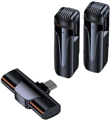 E-Rays Wireless Double Lavalier Microphone Lapel Clip for Mobiles Microphone