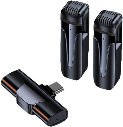 E-Rays Wireless Double Lavalier Microphone Lapel Clip for Android Smartphone Type C Microphone