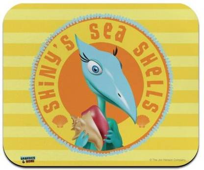 MIKKA Shiny's Sea Shells Dinosaur Train Low Profile Thin Mouse Pad Mousepad Non Slip Base Mousepad