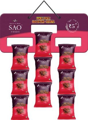 SAO FOODS Peri Peri Roasted Chana 20 gm Assorted Nuts